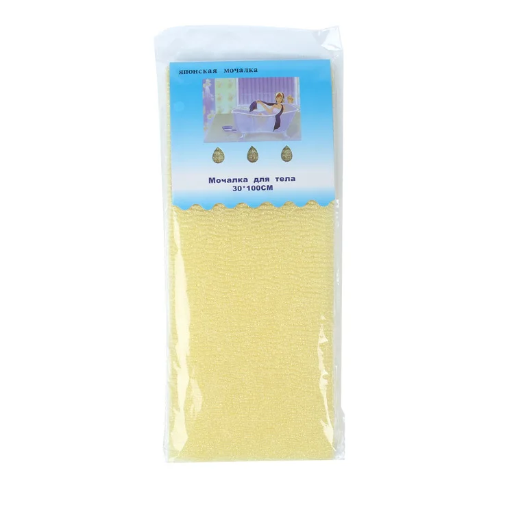 Нейлоновые японские отшелушивающие губки для душа 6 шт./лот кожи полотенце мытья