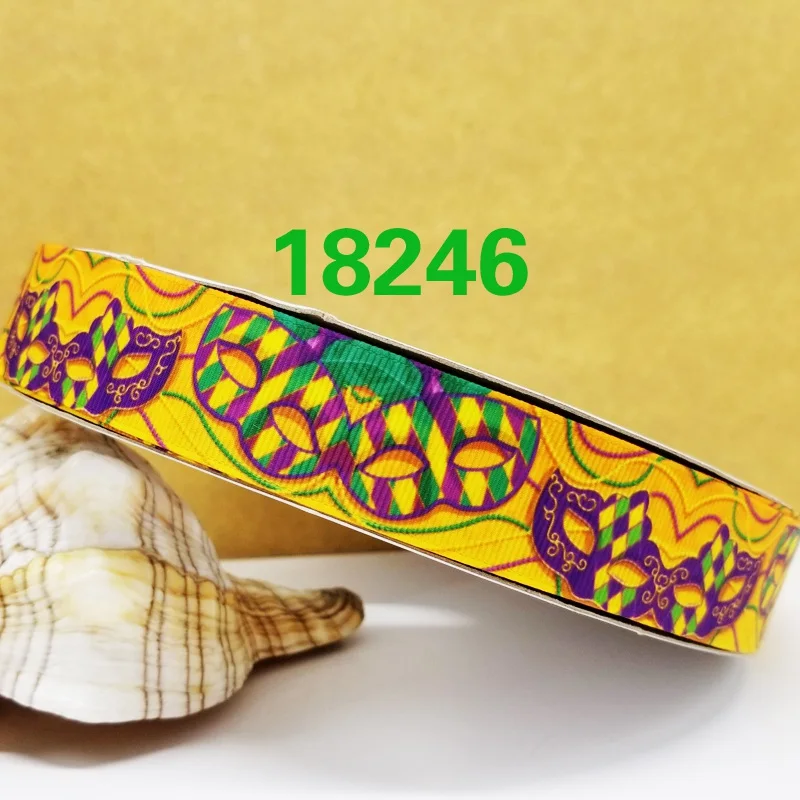 50 ярдов мультфильм напечатанный grosgrain ленты 18256 - Цвет: 18246