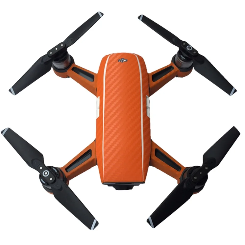 Waterproof PVC Protective Carbon Fiber for DJI Spark Camera Drone Decals Spare Parts Accessories Skin Cover Stickers | Электроника