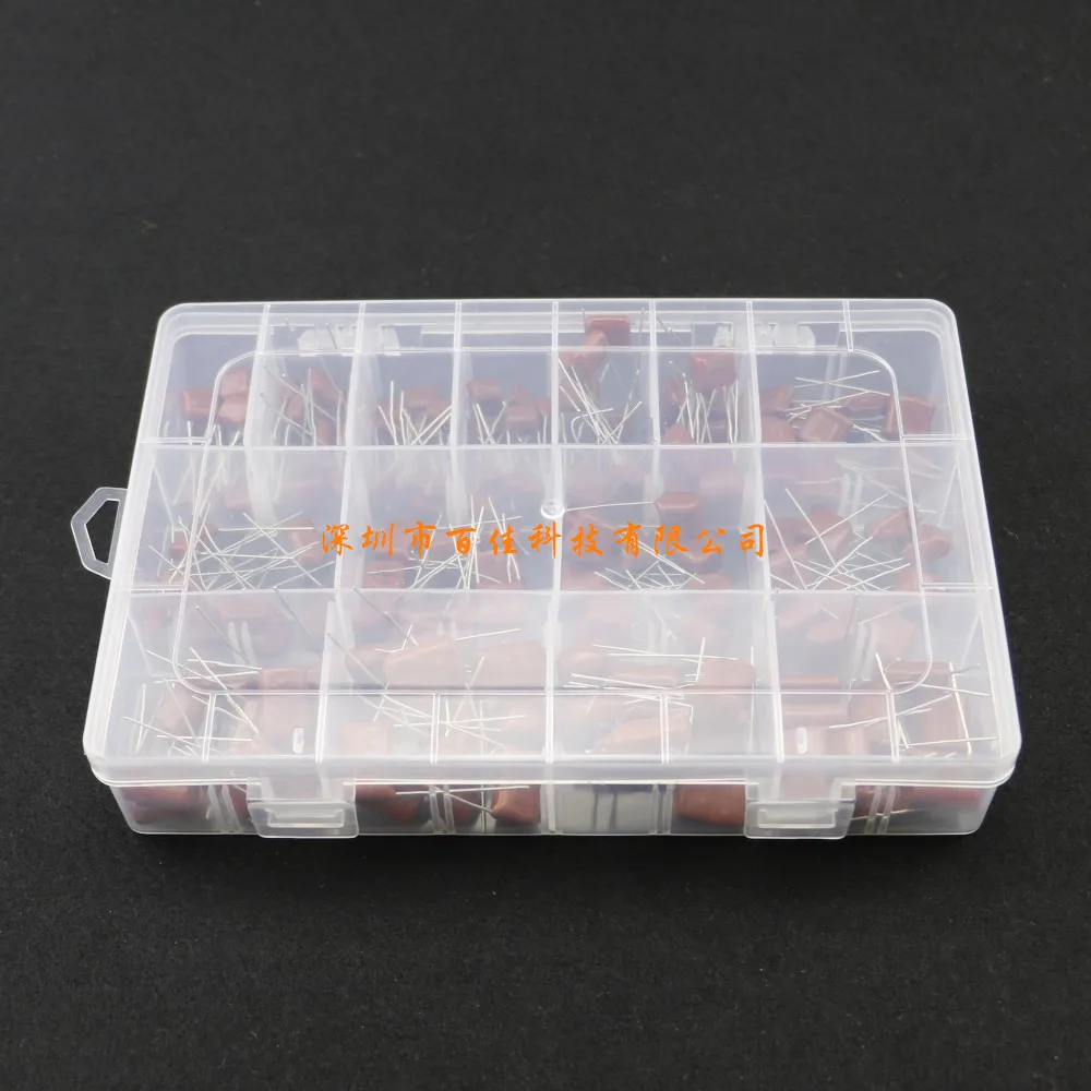 

Boxed 15 (10nf-68nf) 400v 630v CBB Metallized Film Capacitor Kit, 150pcs