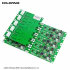 Контроллер освещения для дискотеки 15 шт.лот, беспроводной модуль мини PCB DMX 512, передатчик и приемник 2 в 1, контроллер для сценического освещения диджея