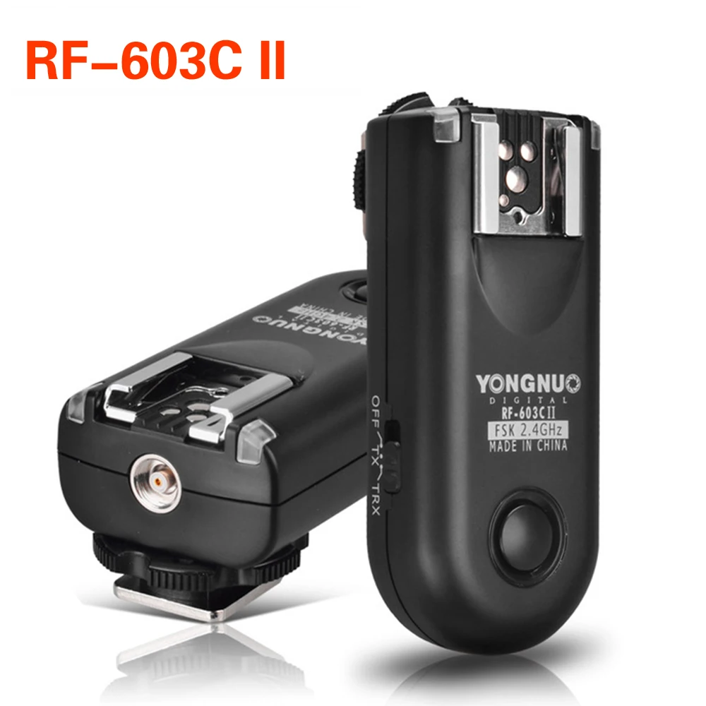 Yongnuo RF 603II C1 беспроводной пульт дистанционного управления триггером трансиверов
