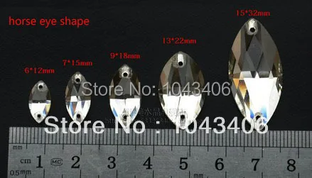 250 шт./лот 9x18 мм Navette/marquise Пришивные стеклянные Хрустальные Стразы кристально