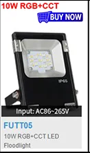 FUT068 AC85-265V Milight 2,4 г 6 Вт RGB+ CCT Вай-Фай совместимый смарт светодиодный светильник 2,4G Беспроводной 4-Зона дистанционного управления Android/iOs APP Управление
