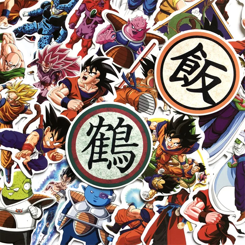 100 шт./компл. мультфильм японского аниме Dragon Ball наклейки Norepeat для Pad чехол телефона