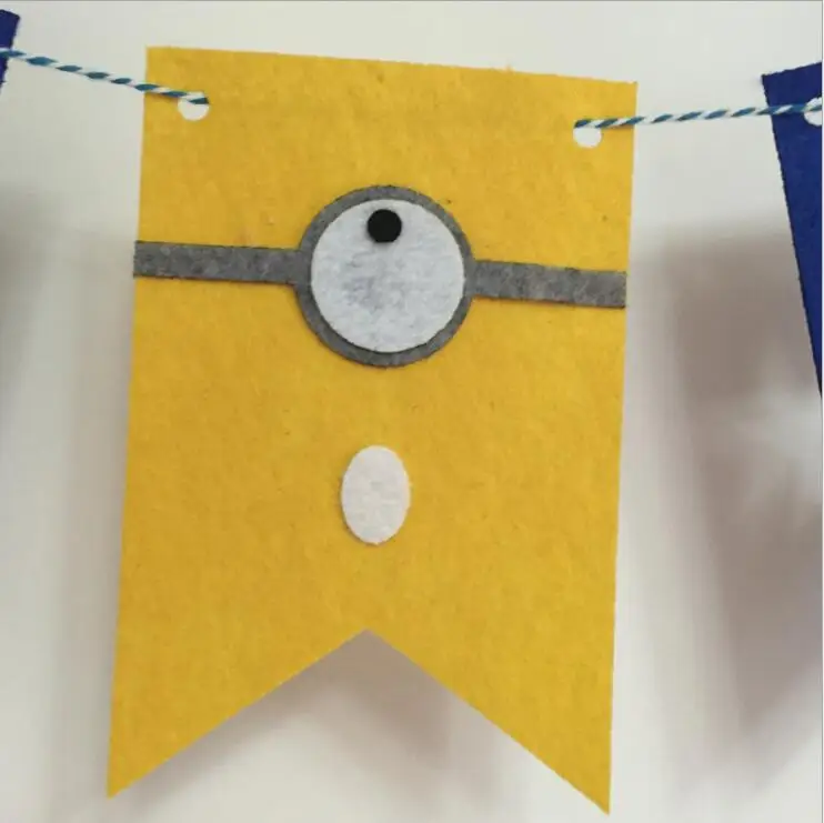 Вечерние гирлянды с изображением миньонов флаги баннеры украшения для детского