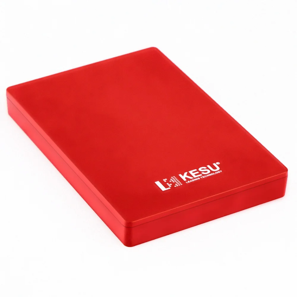 Red KESU 2,5 дюймов внешний жесткий диск USB 3,0 HDD портативный внешний HD Жесткий диск для ПК Mac Настольный Ноутбук сервер(черный/синий/красный - Цвет: Red