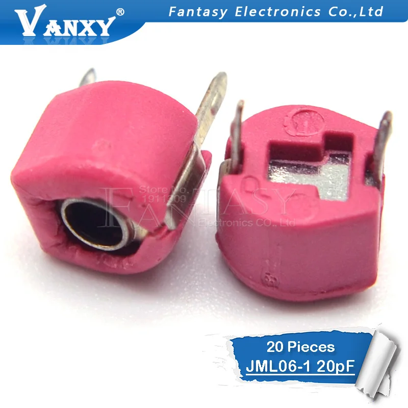 20 шт 20P 20PF 6 мм JML06 1 DIP триммер Регулируемый конденсатор|trimmer adjustable capacitor|adjustable