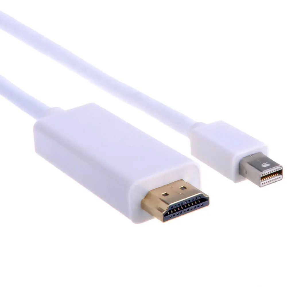 Leadzoe позолоченный мини Displayport (Mini DP) к HDMI штекеру мужскому адаптерному кабелю для