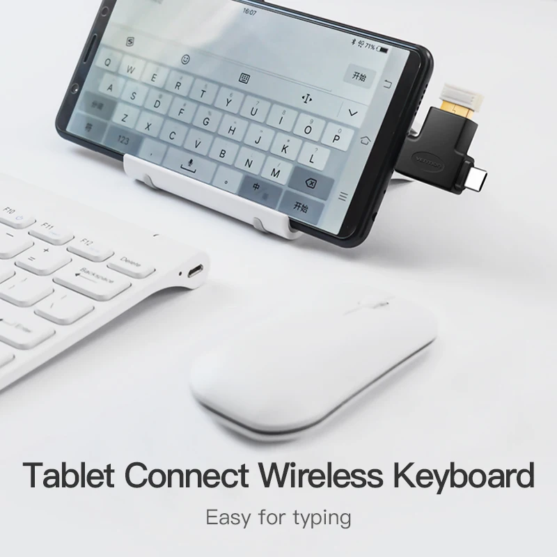 Vention Type C USB адаптер 3 0 OTG кабель 2 в 1 Micro конвертер для Xiaomi One Plus Nexus 6P | Электроника