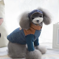 cool cowboy fashion cute coat small pet dog cat clothes british style puppy pet clothing for dogs apparel winter clothes