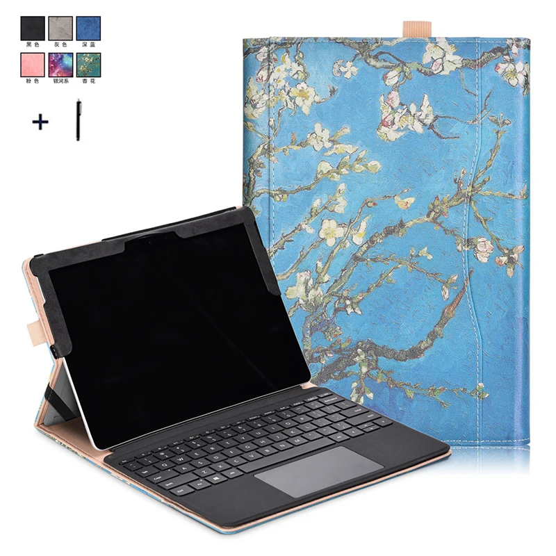 Кожаный чехол книжка с рамкой для Microsoft Surface Go 10 0 дюйма подставка слот карт +