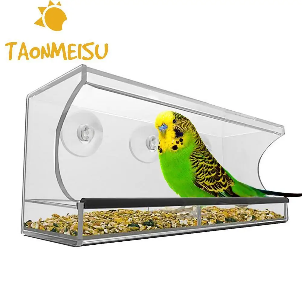 Новое поступление креативный попугай Lovebird наружная автоматическая кормушка для