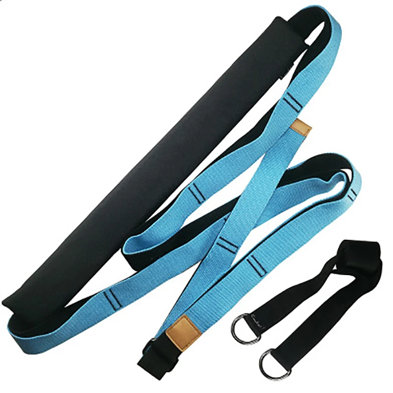 3.8cm blue 3,8 см/4 см* 3,5 м раздельные ножки Йога балетные костюмы регулируемый пояс Calisthenics Training Yoga Stretch Belt для гимнастики фитнеса дома аксессуары A - Цвет: 3.8cm blue