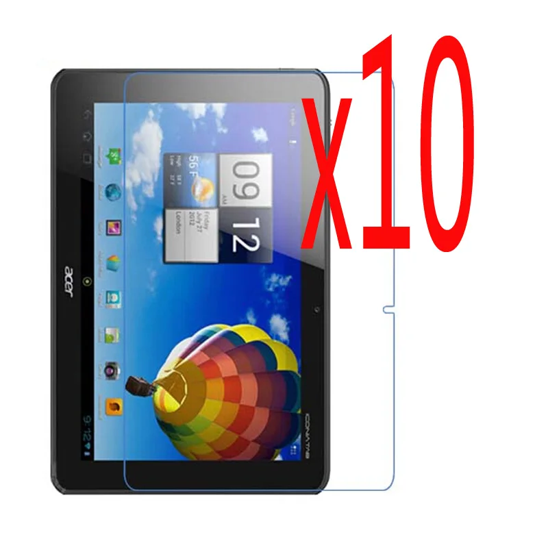 10 шт./лот прозрачная защитная пленка для ЖК экрана Защитная Acer Iconia Tab A510 A511 A700 A701 1