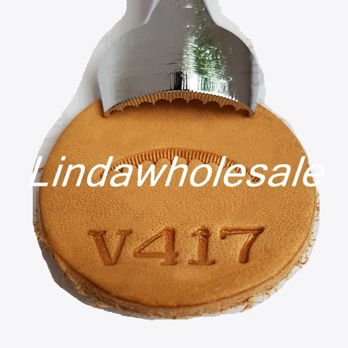 Японские инструменты для ремесленной печати V417 Металлическое Тиснение кожи