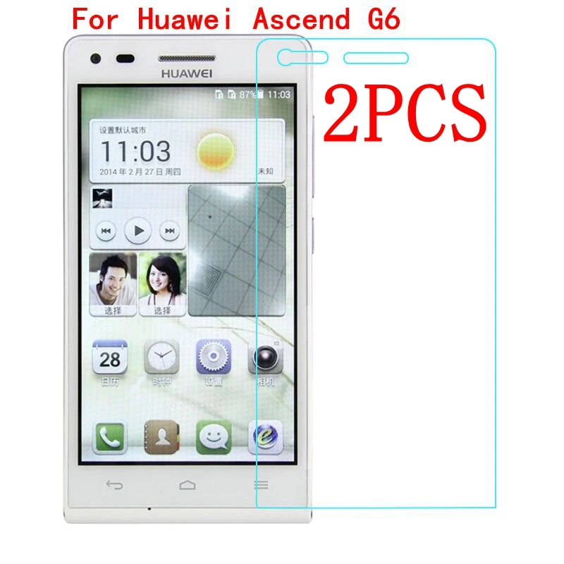 2 шт. Оригинальное закаленное стекло для Huawei G6 U10 защита экрана Thoughed Защитная