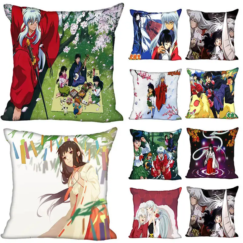 Горячая распродажа новый заказной Inuyasha квадратный наволочка чехол s молния на