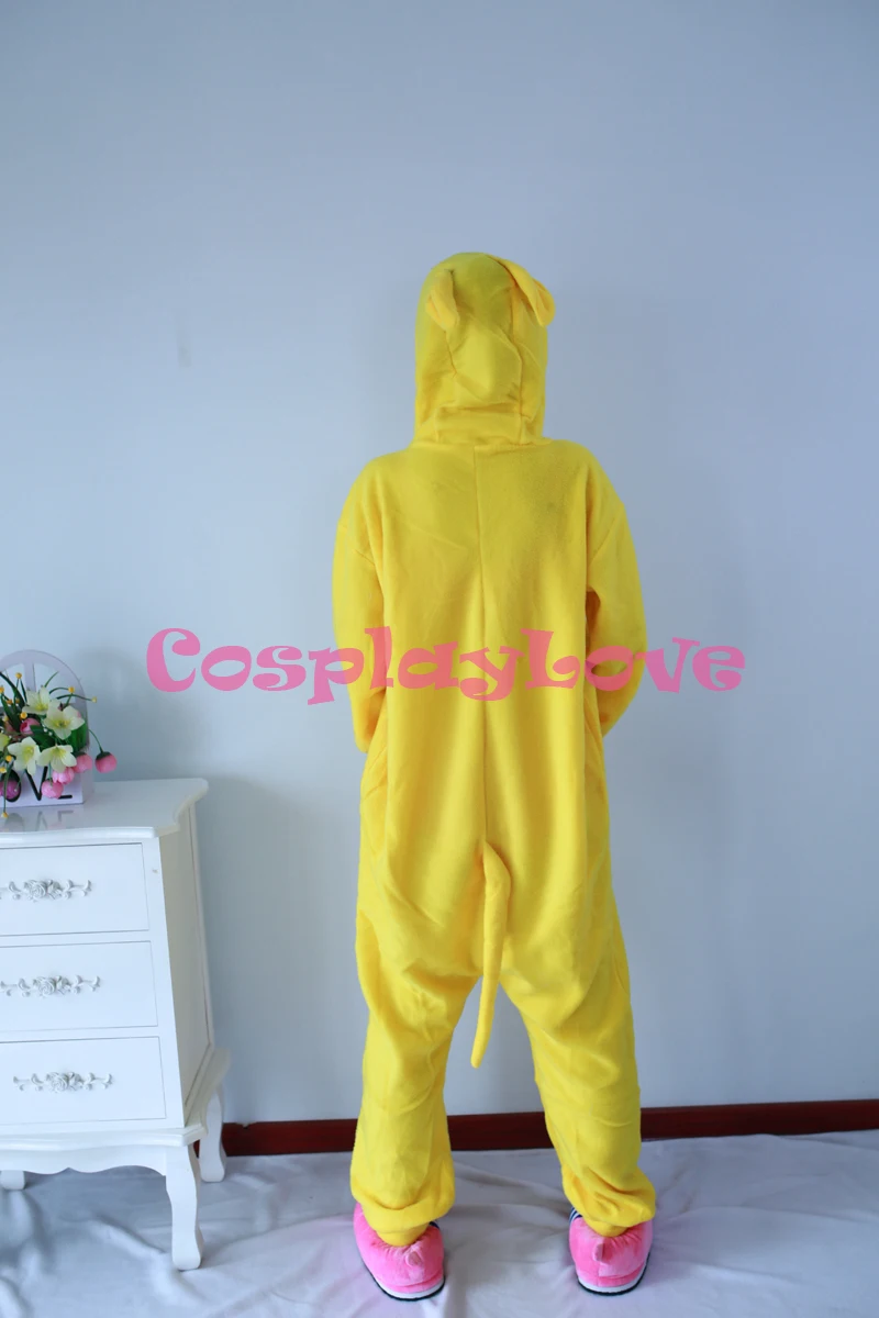 Желтый Пижама Кенгуру костюм для косплея животных коралловый Женский Мужской