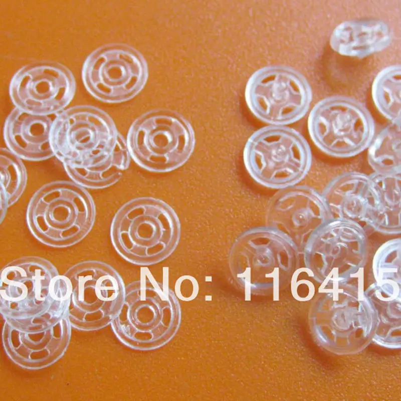 50set Kids Accessories 7mm Button Sewing Garment Buttons For Craft Sewing Button Transparent Sewing Garment Buttons sk0189 images - 6