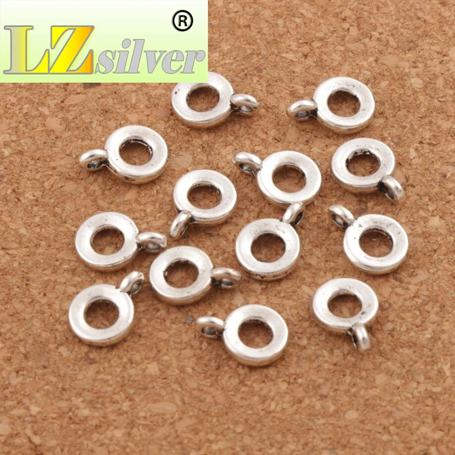 

Circle Connectors Bails 11.2x1.7mm 500pcs zinc alloy Beads Fit Charm European Bracelet L722