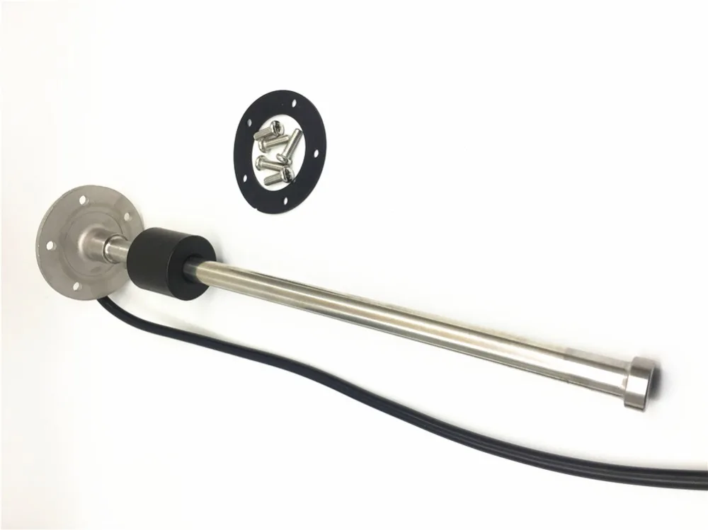 1 шт. нержавеющая сталь 5 отверстий датчики уровня топлива 0-190ohm 240-33ohm 200 250 300 350 450 мм датчики уровня воды для автомобиля лодки датчик