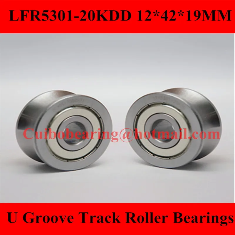

Groove Track Roller Bearings LFR5301-20KDD LFR5301-20ZZ size:12*42*19mm LFR5301