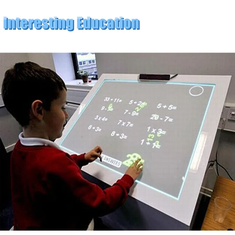 Top quality Multi users Portable Finger touch Interactive Whiteboard hand writing for fun digital exibition for future