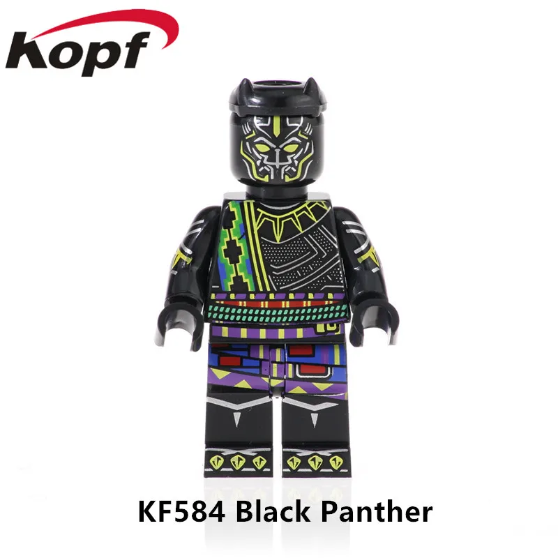 KF631 Одиночная распродажа, Супер герои, экшен, серия X-Man, кирпичи, джинсовые серые фигурки, здание, блокирует обучение, игрушки для детей, лучший подарок - Цвет: KF584 Without Box