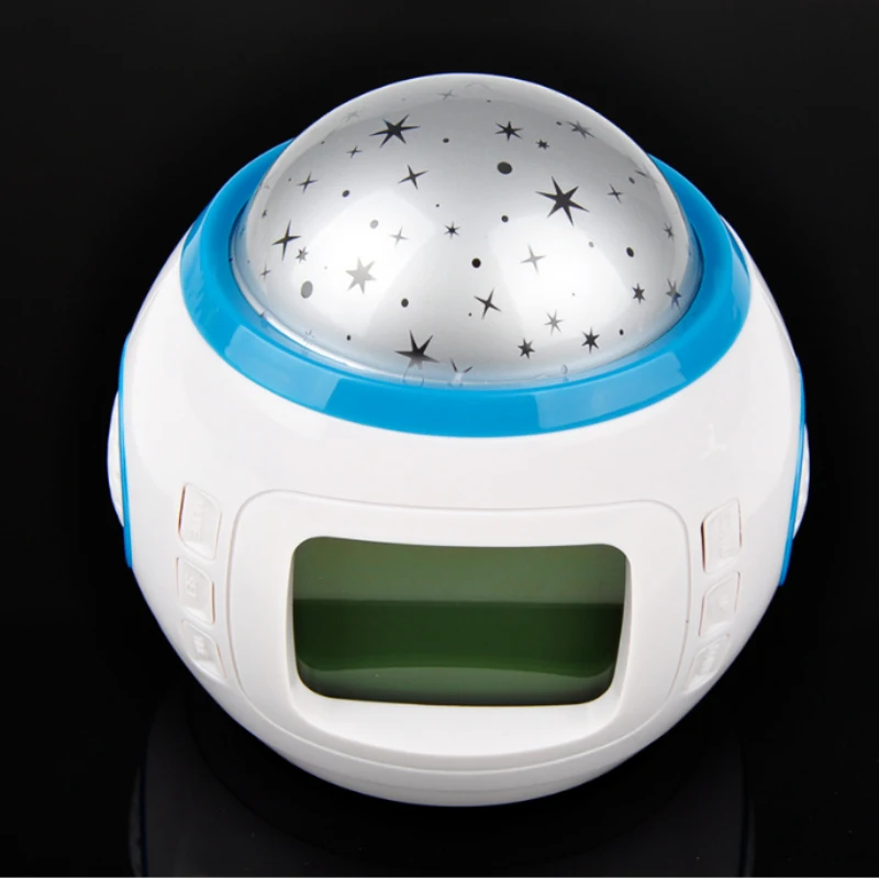 1PCS Creative Music Starry Sky Projection Alarm Clock Digital LED Calendar Thermometer Light Kids Toy | Дом и сад