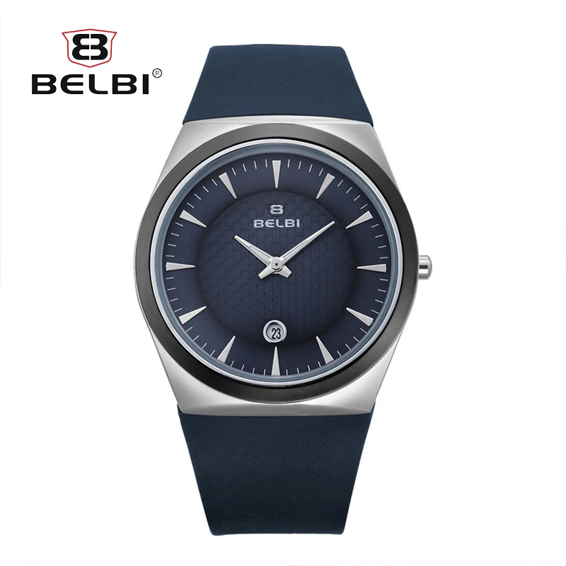 BELBI новые мужские наручные часы PU наивысшего качества спортивные кварцевые