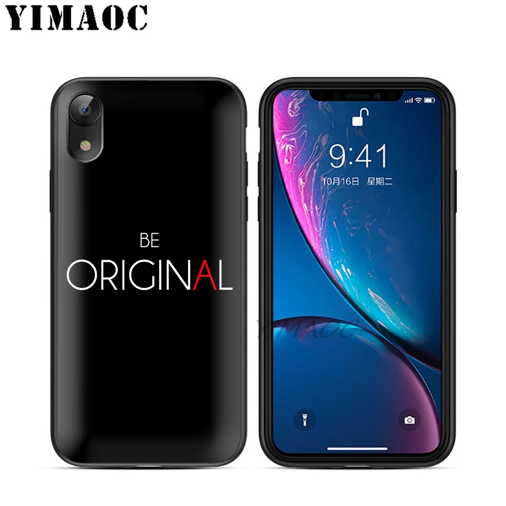 YIMAOC The Originals TV Soft TPU Black Silicone Case for iPhone X or 10 8 7 6 6S Plus 5 5S SE Xr Xs Max |
