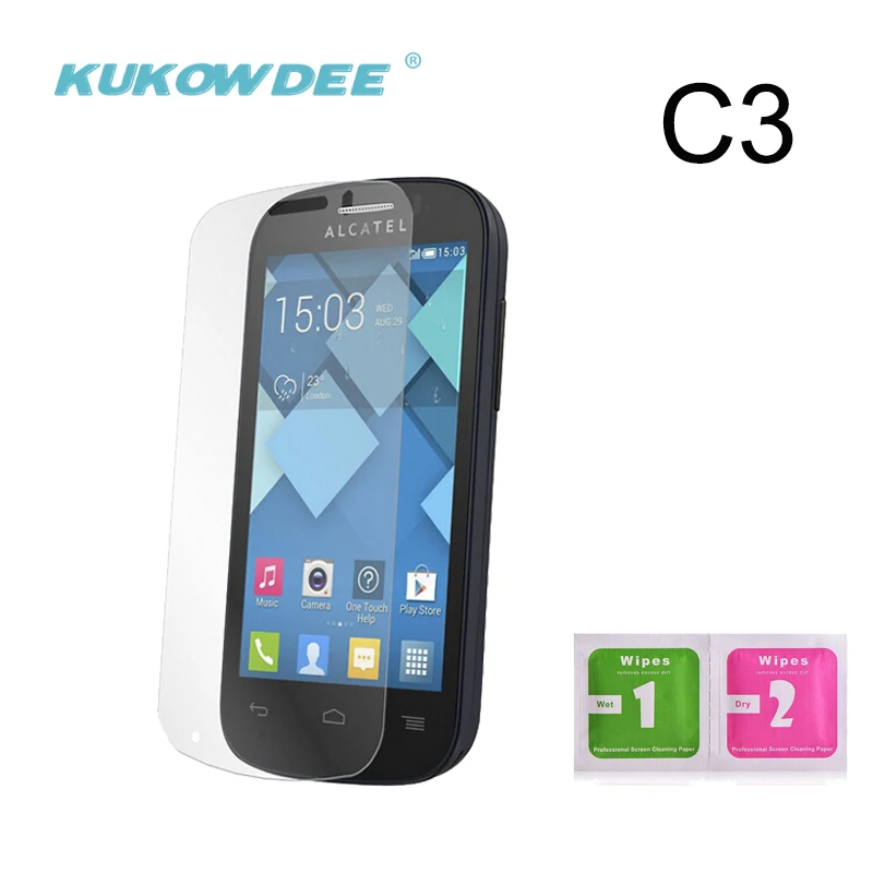 KUKOWDEE 2 шт. закаленное стекло HD для ALCATEL One Touch C3 C5 C7 C9 5017 7046 защитная пленка экрана |