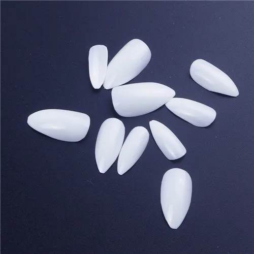 101952-white 600 шт ногтей водная капля круглая голова полное покрытие французский накладной маникюр ногти Советы Поддельные ногти искусственные ногти продукты красоты - Цвет: 101952-white