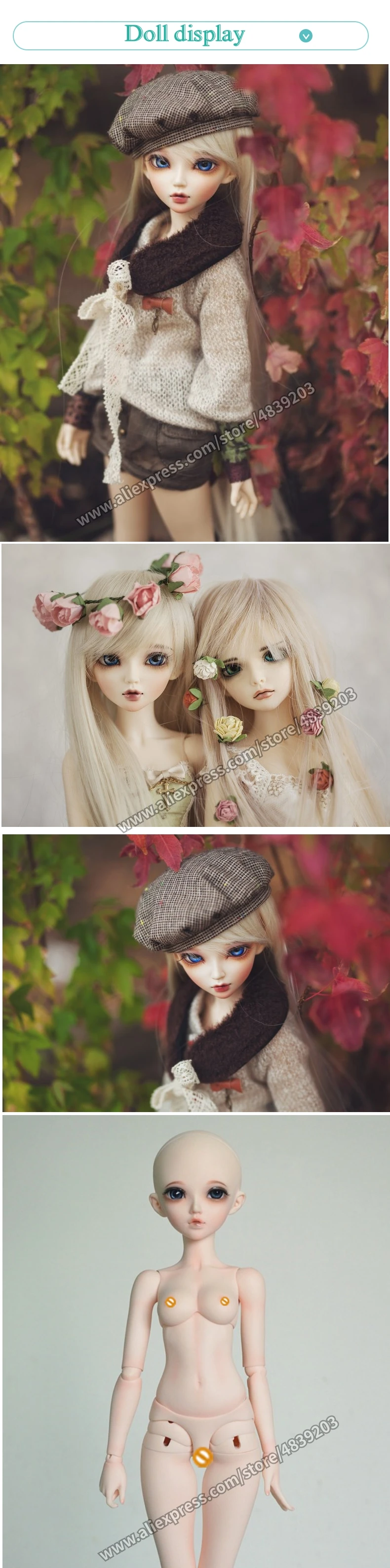 Bjd кукла 1/4 девушка Хлоя двойная шарнирная кукла