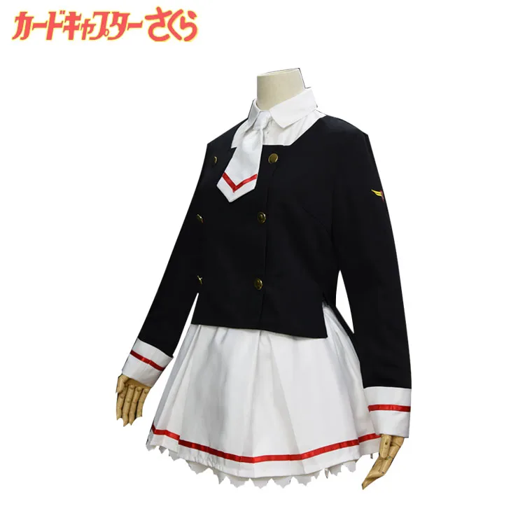 Anime Card Captor Sakura Cosplay Costume Japanese Junior School Uniform Women's Fashion Halloween Carnival Outfit Custom Made |