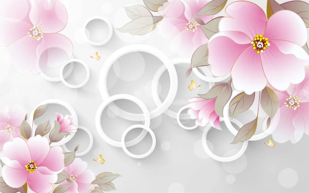 pink flower curtains 3D Curtain Luxury Blackout Window Living Room Decoration | Дом и сад