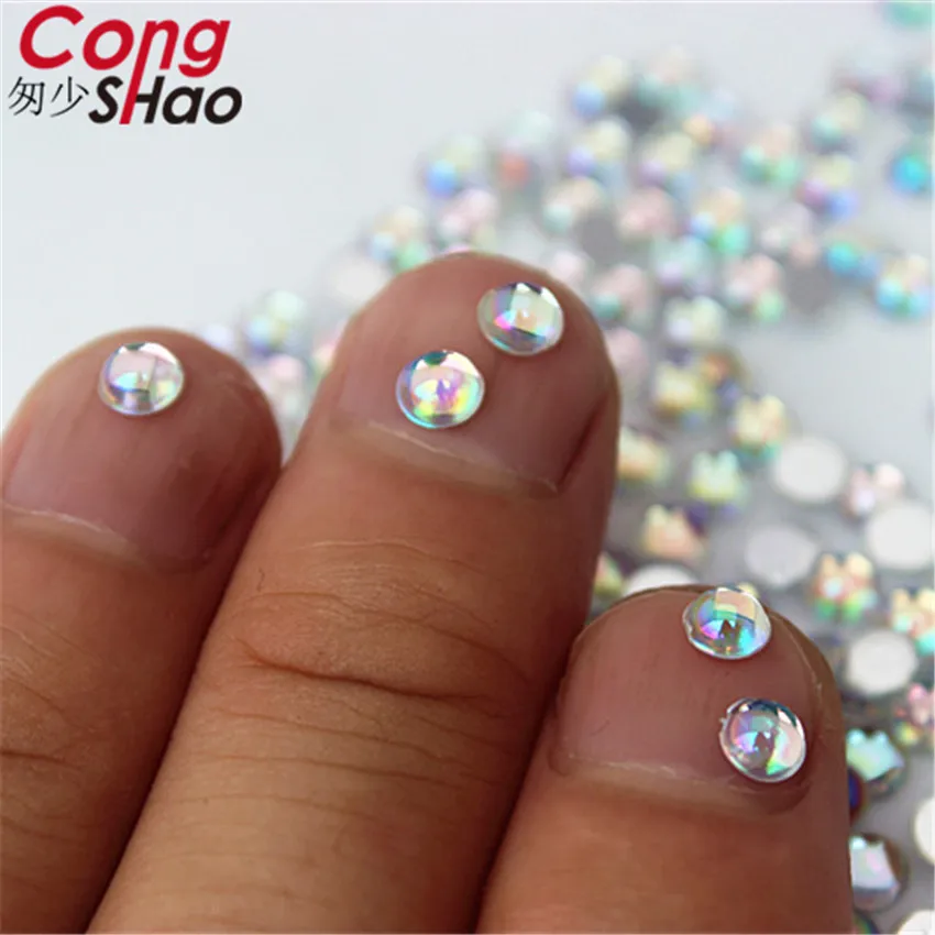 200 шт. SS16(4 мм) 3D накладные ногти Cong Shao AB Celar с плоской задней стороной кристаллы