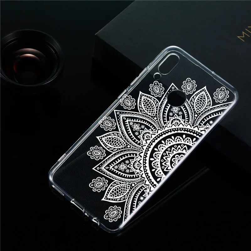 Чехол для Coque Huawei P20 Lite P30 Pro Mate 20 Lite Honor 10 7A 7C Pro P Smart Y6 Чехлы цветок Мягкий силиконовый чехол