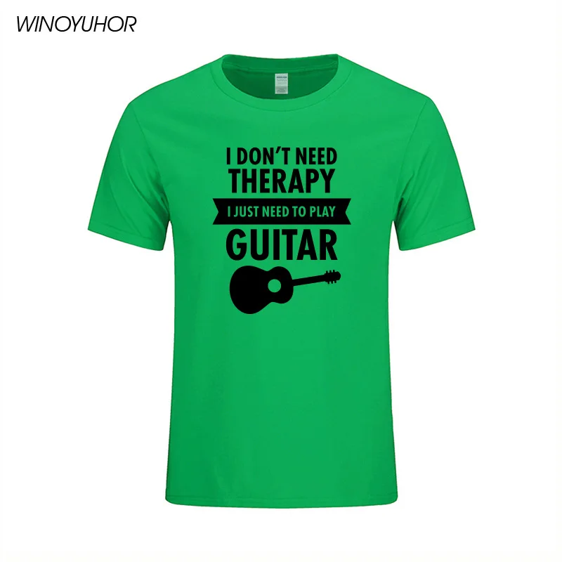 Мне не нужна терапия мне просто нужно играть на гитаре футболка для мужчин летняя