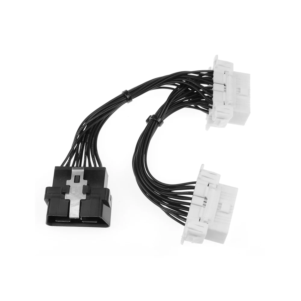 2018 ОДБ OBD2 кабель 16 Pin 1 Мужской до контакт 2 Женский OBD II разъем расширение