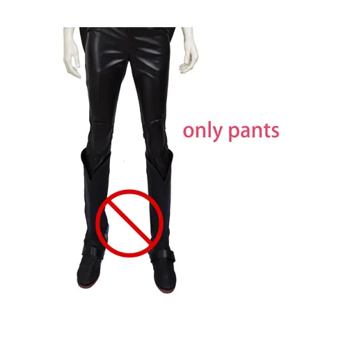 pants Бэтмен красный капюшон Косплей Костюм Джейсон Тодд Хэллоуин косплей кожаная куртка пальто брюки индивидуальный заказ - Цвет: pants