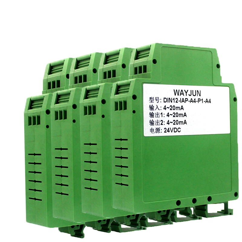 WAYJUN DIN12 4-20mA/0-10 V сигнала изолированный сплиттер/изолированный усилитель, в один из двух аналоговые сигнальный изолятор