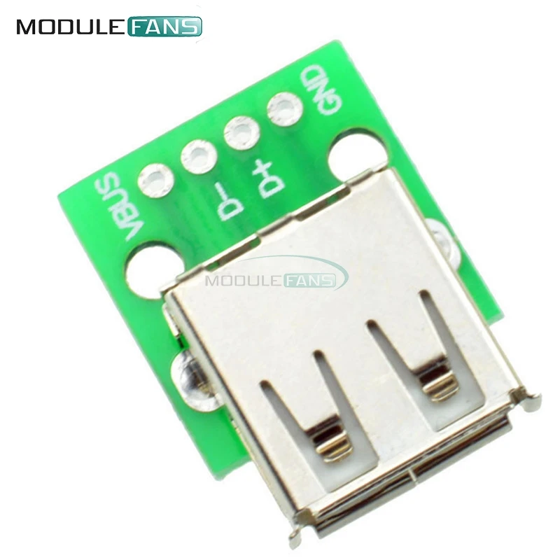 5 шт. адаптер USB типа A мама для Arduino диаметром 2 54 мм|usb a|usb a ausb to |