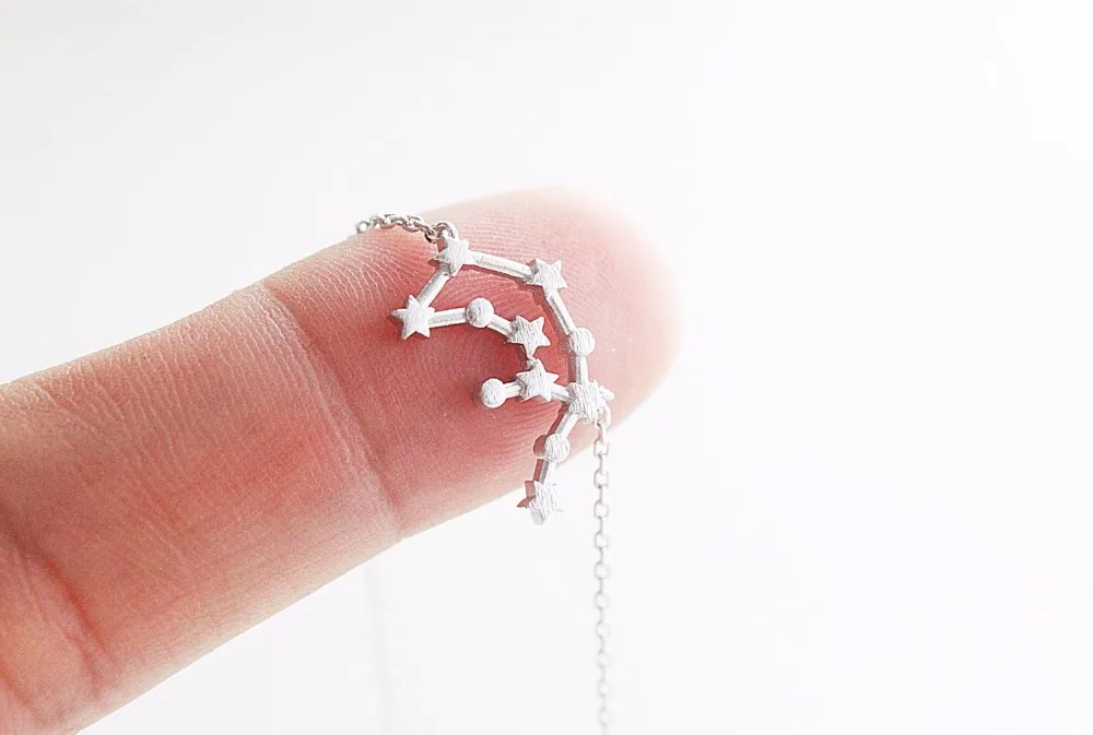

Jinleansu Aquarius Constellation Necklace Zodiac Pendant Necklace For Women Girl Jewelry Collette