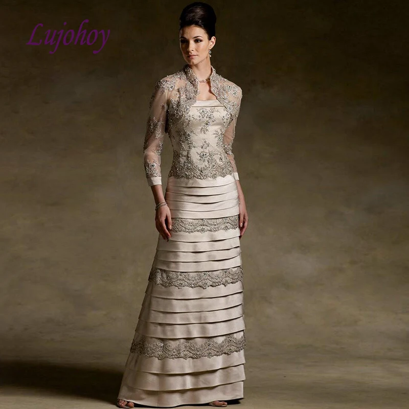 Кружевные платья для матери невесты с пиджаком женская накидка свадебные