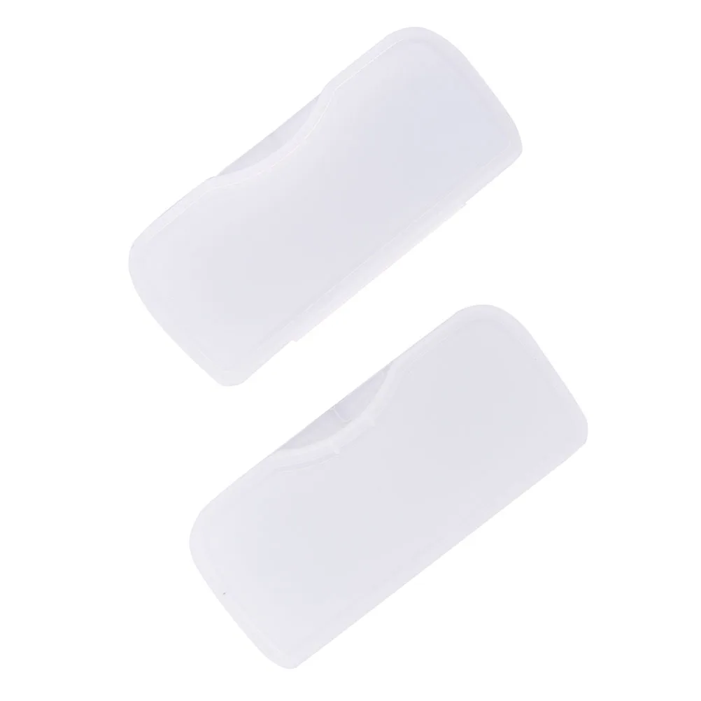 1 шт. Чехол для очков пластиковый футляр прочный прозрачный зажим Защитный