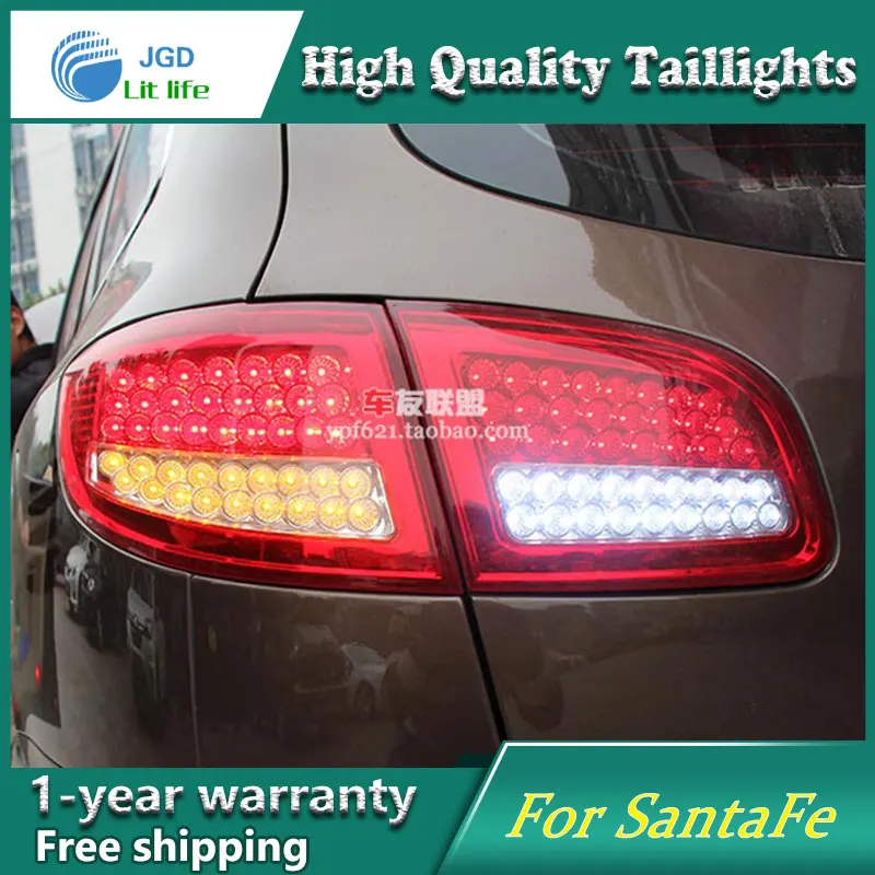 Автомобильный Стайлинг задний фонарь для Hyundai SantaFe 2007 2013 задние фонари