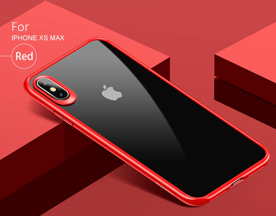 Новейший USAMS мобильный чехол для телефона для iPhone XR XS MAX чехол Полный Защитный ТПУ PC прозрачная задняя оболочка для iPhone Apple
