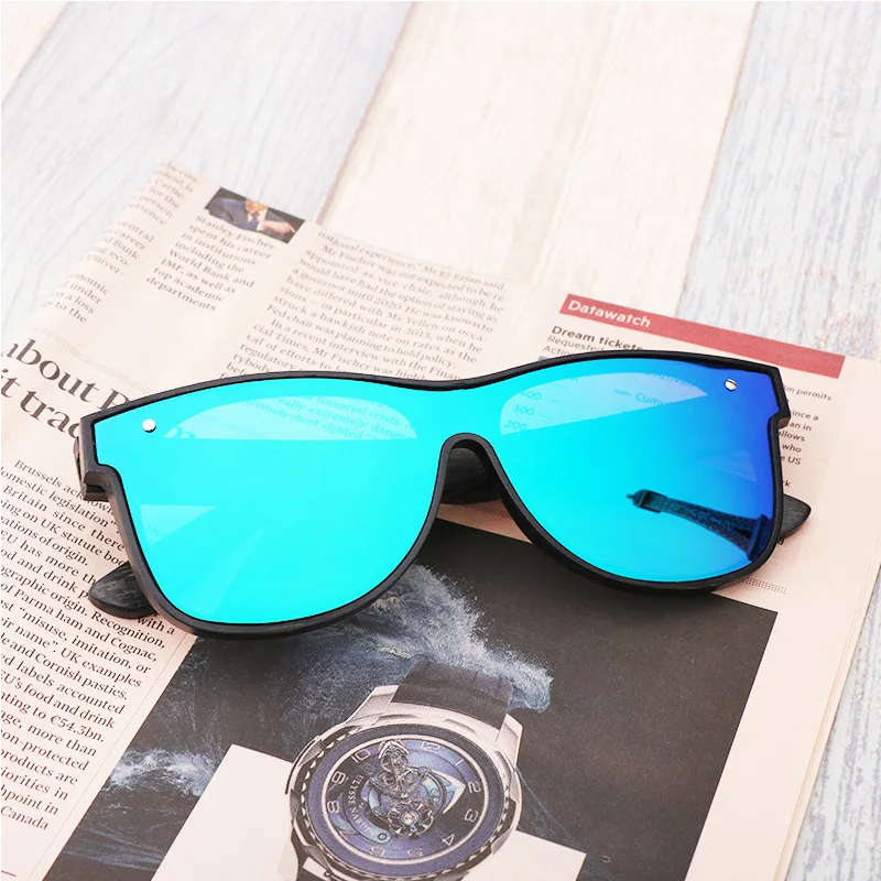 Модные Мужские поляризационные деревянные солнцезащитные очки мужские